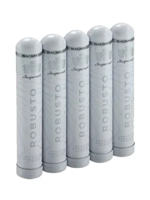 Macanudo White Robusto Tubo-02