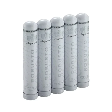 Macanudo White Robusto Tubo-02